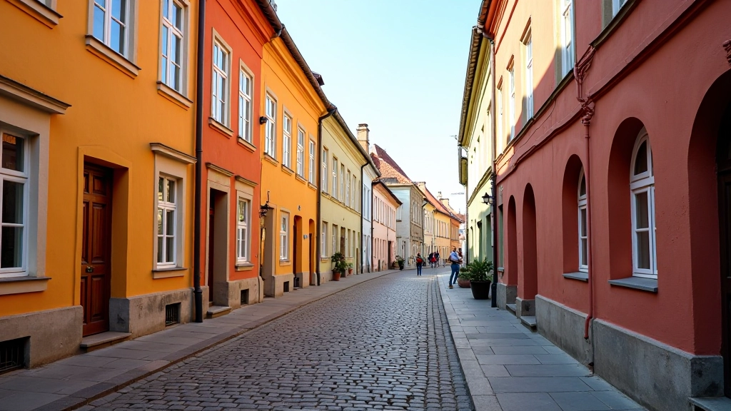 Latvijos gražus senamiesčio lankymo vieta su architektūra